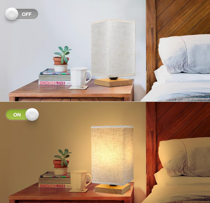 Lâmpada de Estilo Chinês Vintage - Lâmpada de Secretária em Madeira com Pintura Retro de Paisagem, Ideal para Decoração de Quarto e Iluminação com Personalidade - Lâmpada de Mesa Perfeita para Entusiastas de Antiguidades