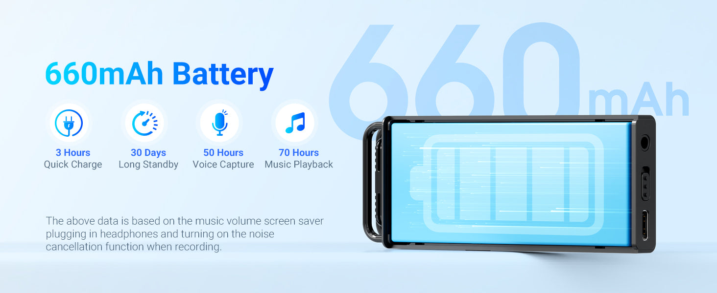 144GB Digital Voice Recorder — Voice-Activated for Lectures, Meetings & Interviews