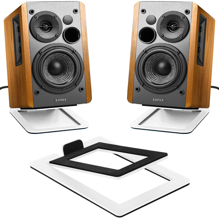Desktop Speaker Base Stand — Carbon Steel Support for Computer Speakers (Single Stand)