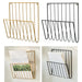 Wall-Mounted Iron File Holder — Single-Tier Magazine & Letter Rack (Gold or Black)