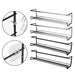 2-Pack Metal Wall-Mounted Spice Rack – Single-Layer Carbon Steel Hanging Organiser