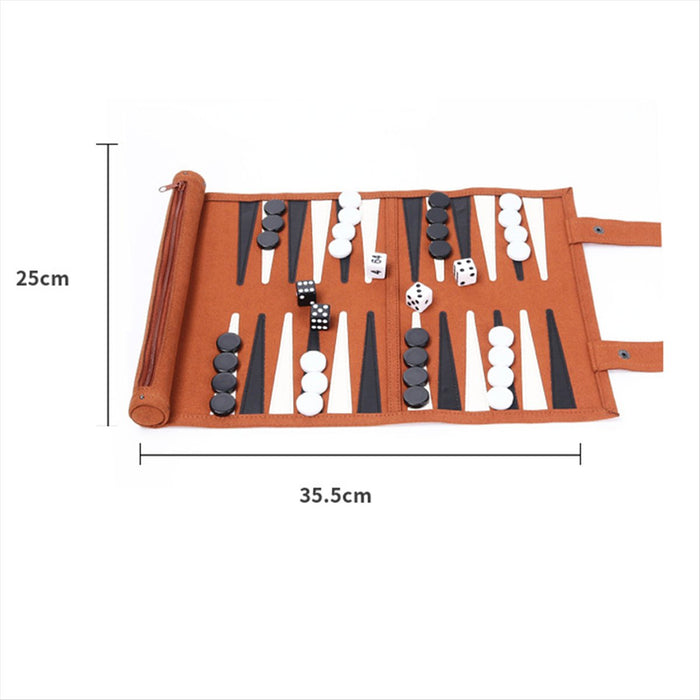 Portable Backgammon Set — Travel Board for Adults & Children