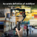 3-Axis Handheld Gimbal Stabiliser SmartXE — AI Face Tracking for iPhone & Android