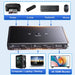 2-Port HDMI KVM Switch 4K@60Hz with USB 2.0 Hub & IR Remote (ZY-AK1)