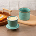 Ceramic Yellow Butter Dish with Lid — Kiln‑Turned Round Countertop Storage