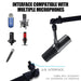 360° Rotating Microphone Boom Arm — Adjustable Aluminium Desk Stand for Streaming