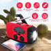 2000mAh Emergency Radio with 3-LED Torch, Solar & Hand-Crank Charging (FM/AM/WB)