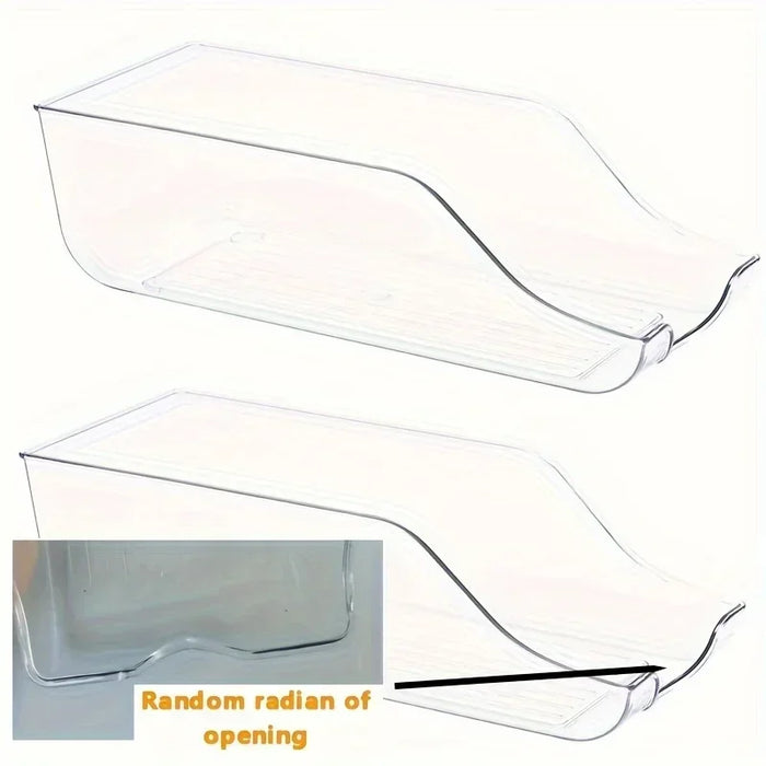 Auto-Rolling Can Dispenser Fridge Organiser – Plastic Pantry Bins