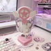 Pink Lace Angel Wings Headphone Stand — Kawaii Gaming Headset Holder