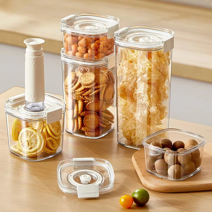 Vacuum-Seal Storage Jar for Coffee, Cereal & Tea – Electric or Manual Pump