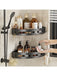 2pcs Corner Bathroom Shelf — Single-Tier Stainless Steel, No‑Drill Adhesive, Model FGR342