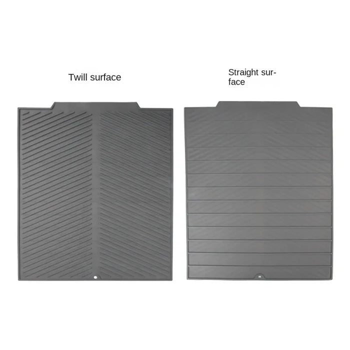 Silicone Drain & Drying Mat – Non‑Slip, Heat‑Resistant Dish Pad