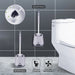 SDARISB DR-FE94 Silicone Toilet Brush — Long Handle, Bendable Head