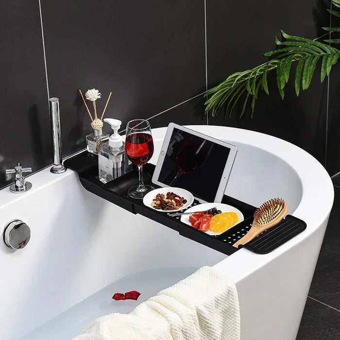 Retractable Bathtub Storage Rack – Expandable Bath & Kitchen Shelf