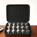 15-Slot Velvet Watch & Jewellery Storage Box, Portable Black (Size L)