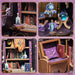 Wooden Book Nook Miniature DIY Kit — Astrology Bookshop Bookshelf Insert (150 pieces)