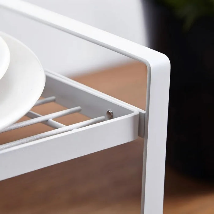 Over‑sink Metal Kitchen Drying Rack — Plates, Cutlery & Tableware Organiser