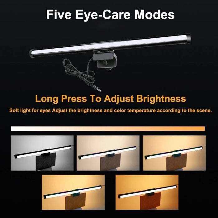 30cm LED Monitor Light Bar — CCT & RGB USB Dimmable Desk Lamp