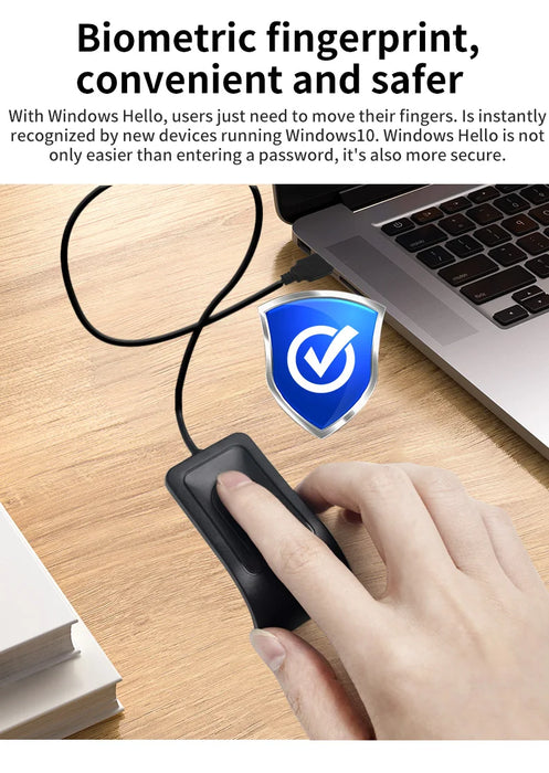 USB Fingerprint Reader — Windows Hello Biometric Login (Windows 10/11)