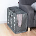 Foldable 3‑Section Laundry Hamper — Large Oxford Cloth with Aluminium Handle