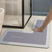 Minimalist Diatomaceous Earth Non-Slip L-Shaped Shower Door Mat