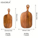 Wooden Cutting Board with Handle — Food-Safe Chopping Board for Meat, Cheese & Pizza