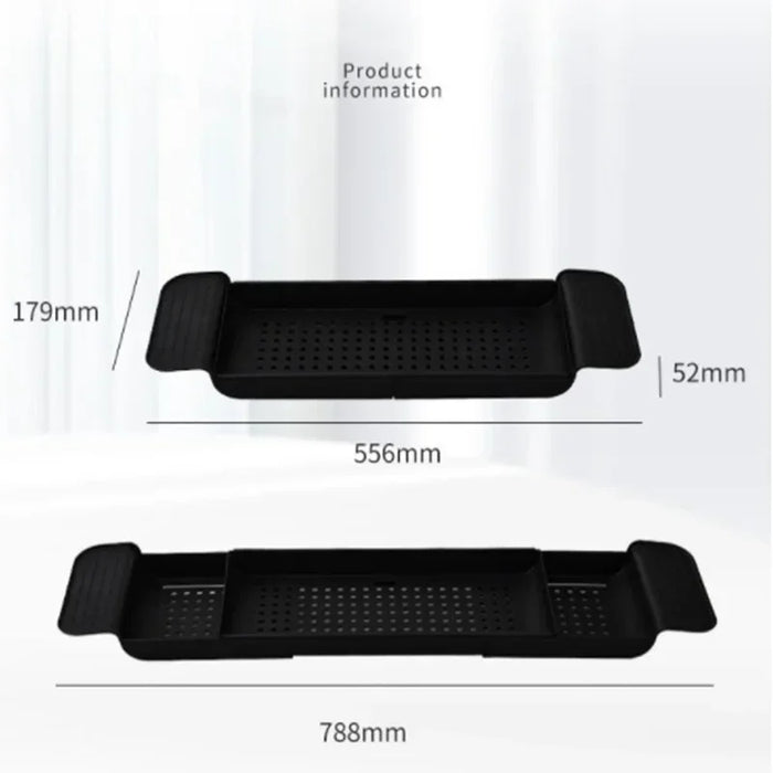 Retractable Bathtub Storage Rack – Expandable Bath & Kitchen Shelf