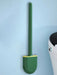 Wall-hanging Long-handle Toilet Brush with Silicone Head, 36×9×4 cm