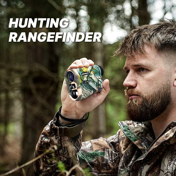 Hunt Rangefinder Camo — 6× Magnification, 5–600m or 5–1000m, USB‑C Rechargeable