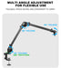 360° Microphone Boom Arm — Adjustable Desktop Mic Stand (Black)
