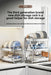 2- or 3-Tier Stainless Steel Dish Rack — Deep Plate & Bowl Drainer
