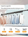 Aluminium Folding Wall-Mounted Drying Rack — Space-Saving Collapsible Clothes Hanger