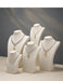 Linen Jewellery Bust Necklace Display Stand — Beige