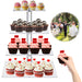 Acrylic 3/4-Tier Square Cake & Cupcake Stand with LED Lights