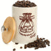 3-Piece Kitchen Canister Set — Coffee, Sugar & Tea Storage with Bamboo Lids