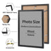 Classic Wood Photo Frame — 21 × 30 cm & 30 × 40 cm, Black or White