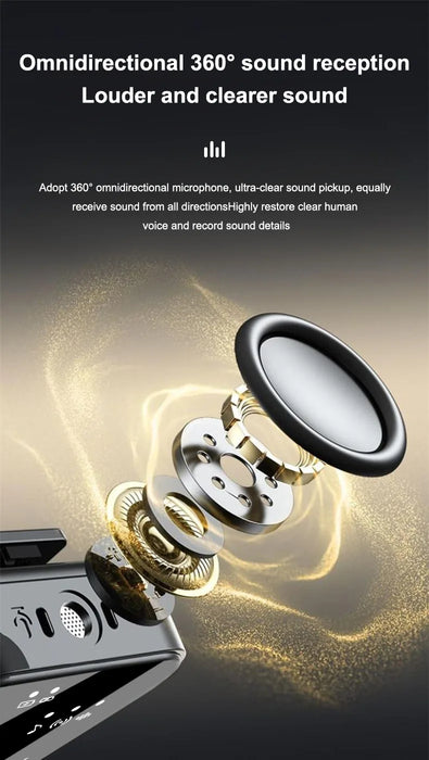 Wireless Rechargeable Lavalier Microphone — Clip-On Noise-Cancelling Mic for iOS & Android
