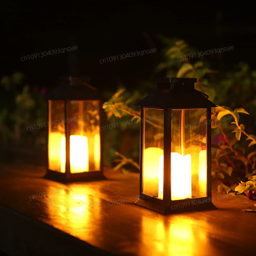 Neoglint Solar Laternenlichter Modell - LED Flammenlose Kerze Garten Dekorative Beleuchtung - Perfekt für Outdoor-Veranstaltungen, Gartenpartys und Tischdekorationen