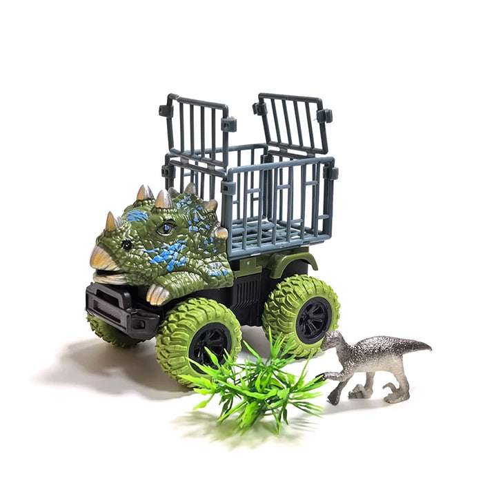 T‑Rex Inertia Dinosaur Truck with Dino Figure – Inertial Monster Truck Toy for Toddlers