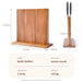 Acacia Wood Magnetic Knife Block – Kitchen Knife Rack with Strong Magnets