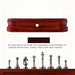 High-end 30.5cm (12") international chess set with metal pieces and two extra queens