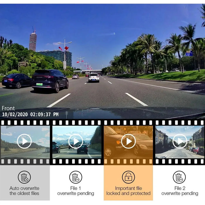 WiFi Car Dash Cam DVR — 4K/2K/1080P, App Control & 24H Parking Monitor
