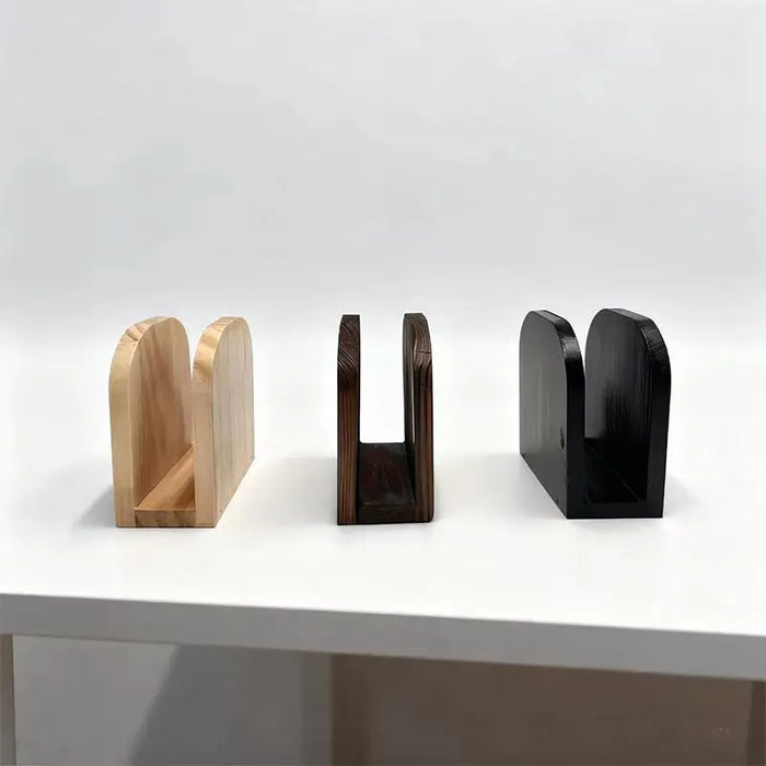 Wooden Napkin Holder Tissue Box – Countertop Dispenser for Kitchen & Dining