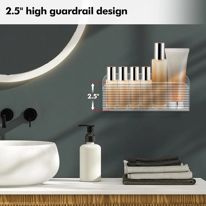 Slim Wall-Mounted Clear Storage Box — Cabinet & Medicine-Cabinet Organiser