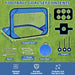 4‑Mode Pop‑Up Football Goal — Foldable Indoor/Outdoor Practice Net (Blue)