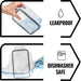 Kitchen Food Container Set — 10× 840ml BPA-Free Plastic, Microwave & Dishwasher Safe, with 10 Stickers & Marker