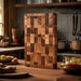 Thick Acacia Double‑Sided Checkerboard Cutting Board – Non‑slip Solid Wood