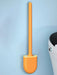 Wall-hanging Long-handle Toilet Brush with Silicone Head, 36×9×4 cm