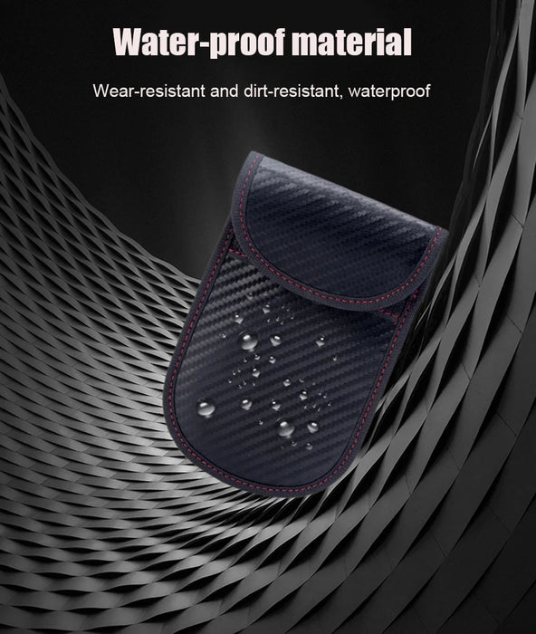 Faraday Pouch for Key Fob – Carbon Fibre Signal‑Blocking Anti‑Theft Protector
