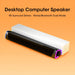 4D Stereo Sound Bar Speaker — Bluetooth 5.0, USB-Powered, AUX